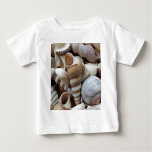 Romantic Tropical Exotic Sea Shells Beach Love Baby T-Shirt