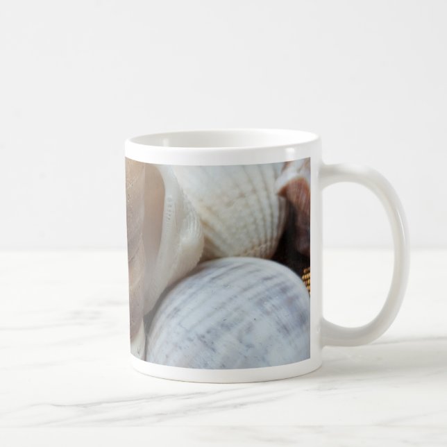 Romantic Tropical Exotic Sea Shells Beach Love Coffee Mug (Right)