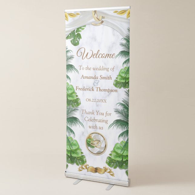 Romantic Tropical Retractable Banner (3/4)