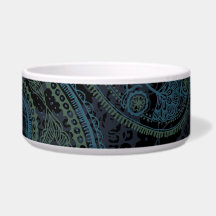 Romantic Turquoise, Blue & Green Paisley