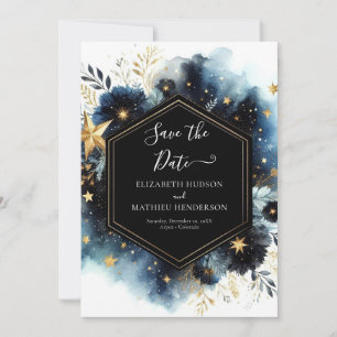 Romantic Typography Celestial Wedding Save The Date