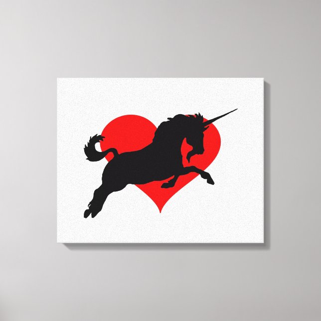 Romantic Unicorn Canvas Print (Front)