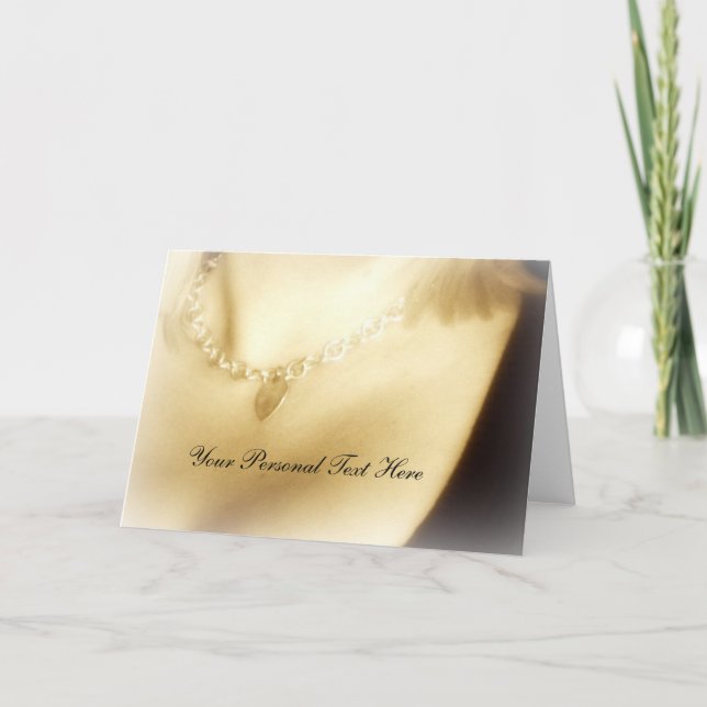 Romantic Valentine Greeting Card (Front)