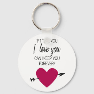 Romantic Valentine key ring