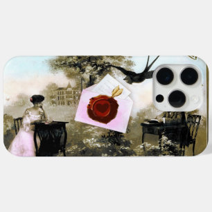 ROMANTIC VALENTINE LETTER ,RED WAX SEAL iPhone 15 PRO MAX CASE
