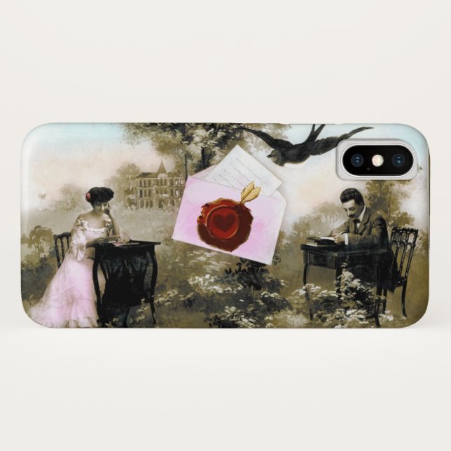 ROMANTIC VALENTINE LETTER ,RED WAX SEAL Case-Mate iPhone CASE (Back (Horizontal))