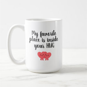 Romantic Valentine Mug for Husband Love Hug