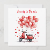 Romantic Valentine Red Scooter Italy
