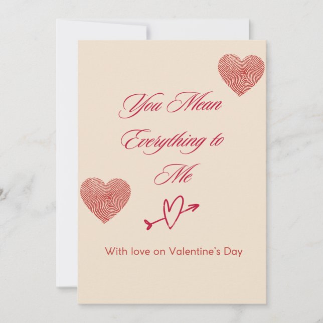 Romantic Valentine’s Day Card (Front)