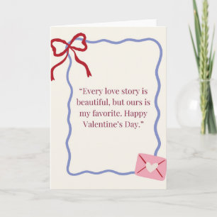 Romantic Valentine’s Day Greeting Card Elegant L