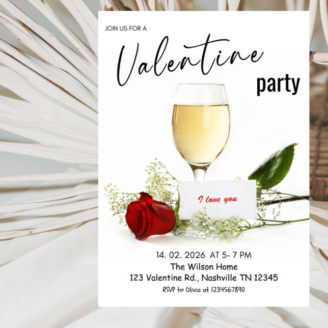Romantic Valentine’s Day Party Invitation (Creator Uploaded)