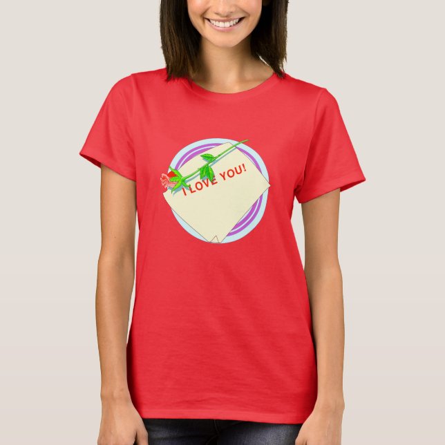 Romantic Valentine’s Day Quote T-Shirt (Front)