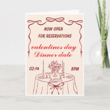 Romantic Valentine’s Dinner Invitation  