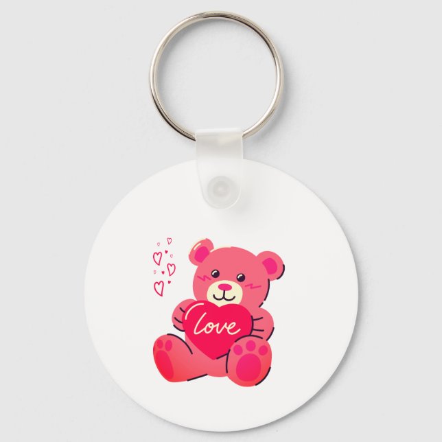 Romantic Valentine’s Gift Key Ring (Front)