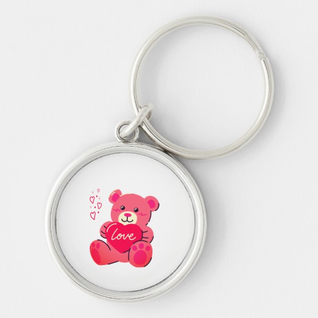 Romantic Valentine’s Gift Key Ring (Front)