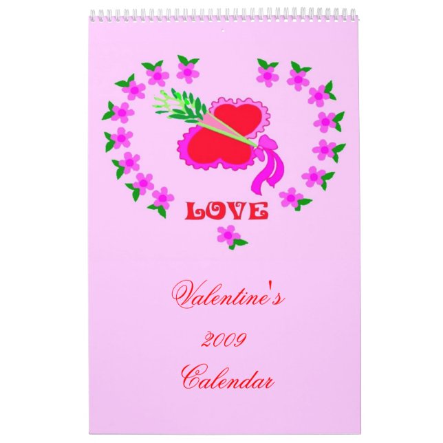 Romantic Valentine's 2009 Calendar (Cover)