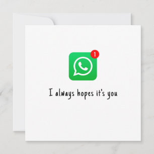Romantic Valentine's Day Card - "I Always Hope It"