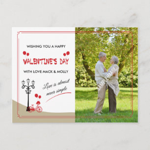 Romantic Valentines day greeting card
