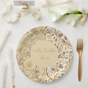 Romantic , Valentine's Day, My Endless Love Paper Plate