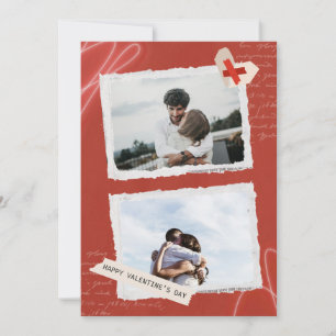 Romantic Valentine's Day Photo Collage Card