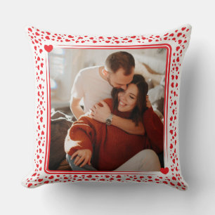 Romantic Valentine's Day Red Heart Cushion
