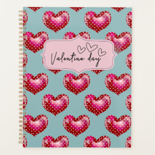 Romantic Valentine's Day Spiral Notebook with Shin Planner