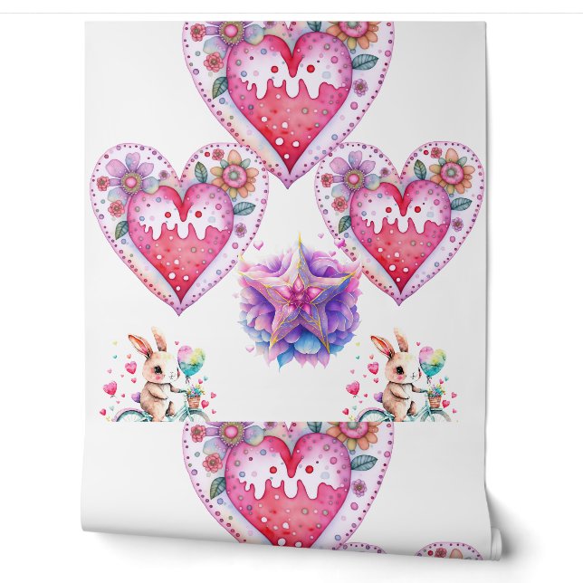 Romantic Valentine's Day Wallpaper - Love-Themed (Unrolling)