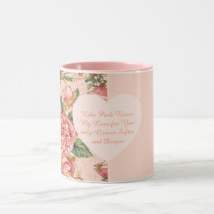Romantic Valentine's Day with Lovely Roses Mug
