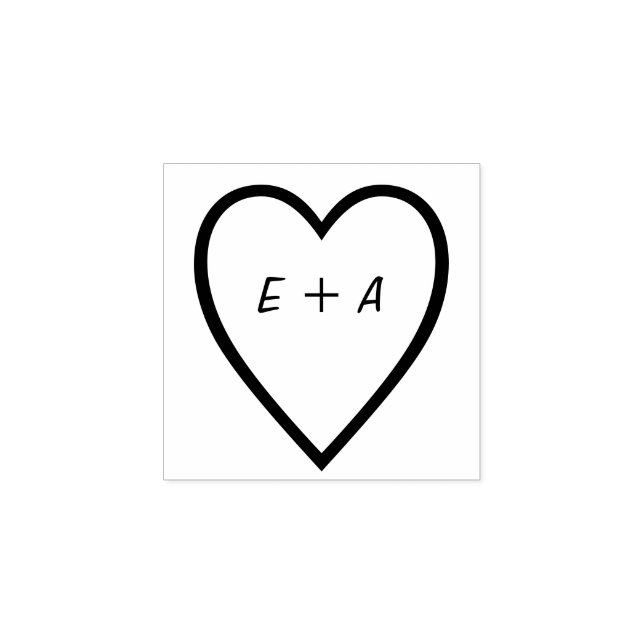 Romantic Valentines Decor Custom Text Rubber Stamp (Imprint)