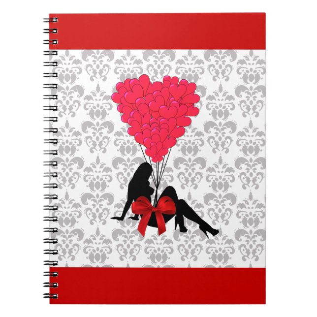 Romantic Valentines design Notebook (Front)