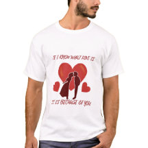 Romantic Valentine's Men's White Crew Neck T-Shirt