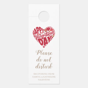 Romantic Valentine's Recovering From Valentine Door Hanger