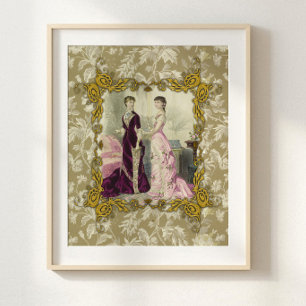 Romantic Victorian French Fashion Decoupage Tissue Paper