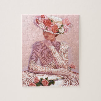 Romantic Victorian Lady Jigsaw Puzzle