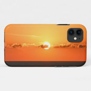 Romantic View, Beautiful Sunset in Pacific Ocean iPhone 11 Case