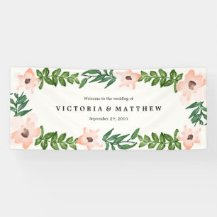 Romantic Vines Extra Large Wedding Banner