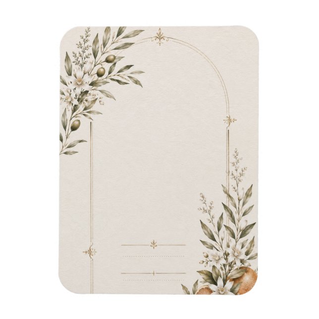 Romantic Vineyard Wedding Stationery  Magnet (Vertical)