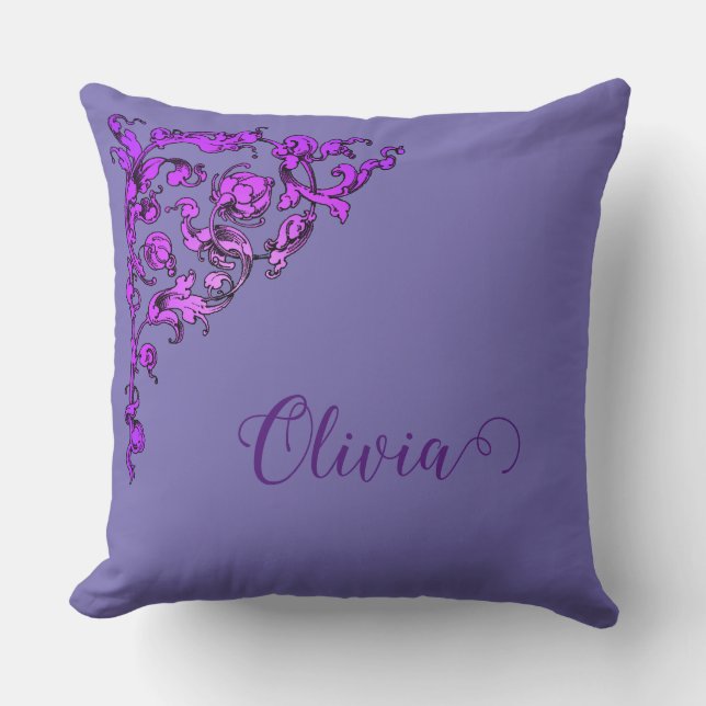 Romantic, Vintage, Antique Personalised  Cushion (Front)