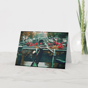 Romantic Vintage Bicycle Valentine's Day Card