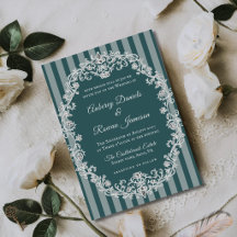 Romantic Vintage Floral Monogram Wedding