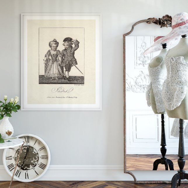Romantic Vintage French Louis XVI Couple Poster (Creator Uploaded)