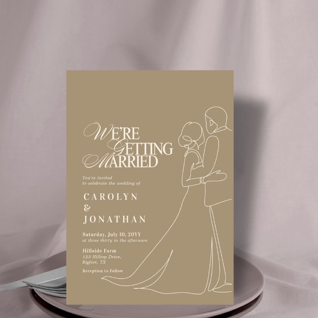 Romantic Vintage Gold Monogram Wedding Dance Invitation (Creator Uploaded)