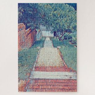 Romantic Vintage Illustration Vacation Walk Puzzle
