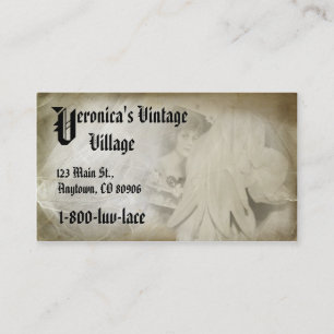 Romantic Vintage Lace Company Business Card