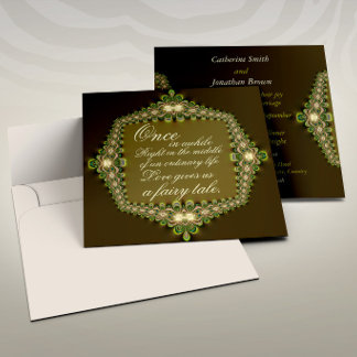 Romantic Vintage Lace Fairytale Wedding Invitation