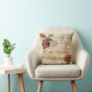 Romantic Vintage Parchment Letter Cushion