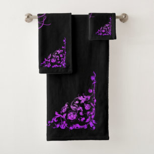 Romantic, Vintage Personalised Bath Towel Set