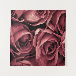 Romantic Vintage Rose Background Tapestry