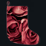 Romantic vintage rose small christmas stocking<br><div class="desc">Romantic vintage rose</div>