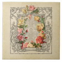 Romantic Vintage Sculpted Roses